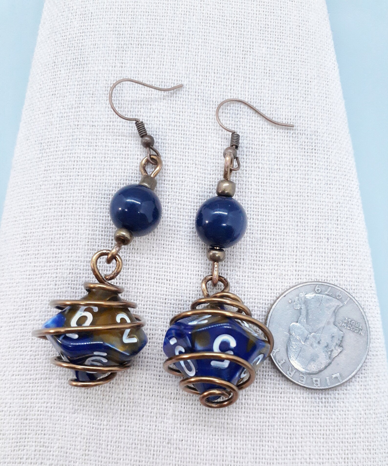 D10 Dice Earrings Dangle DND Earrings Cosplay Jewelry Nerdy Etsy