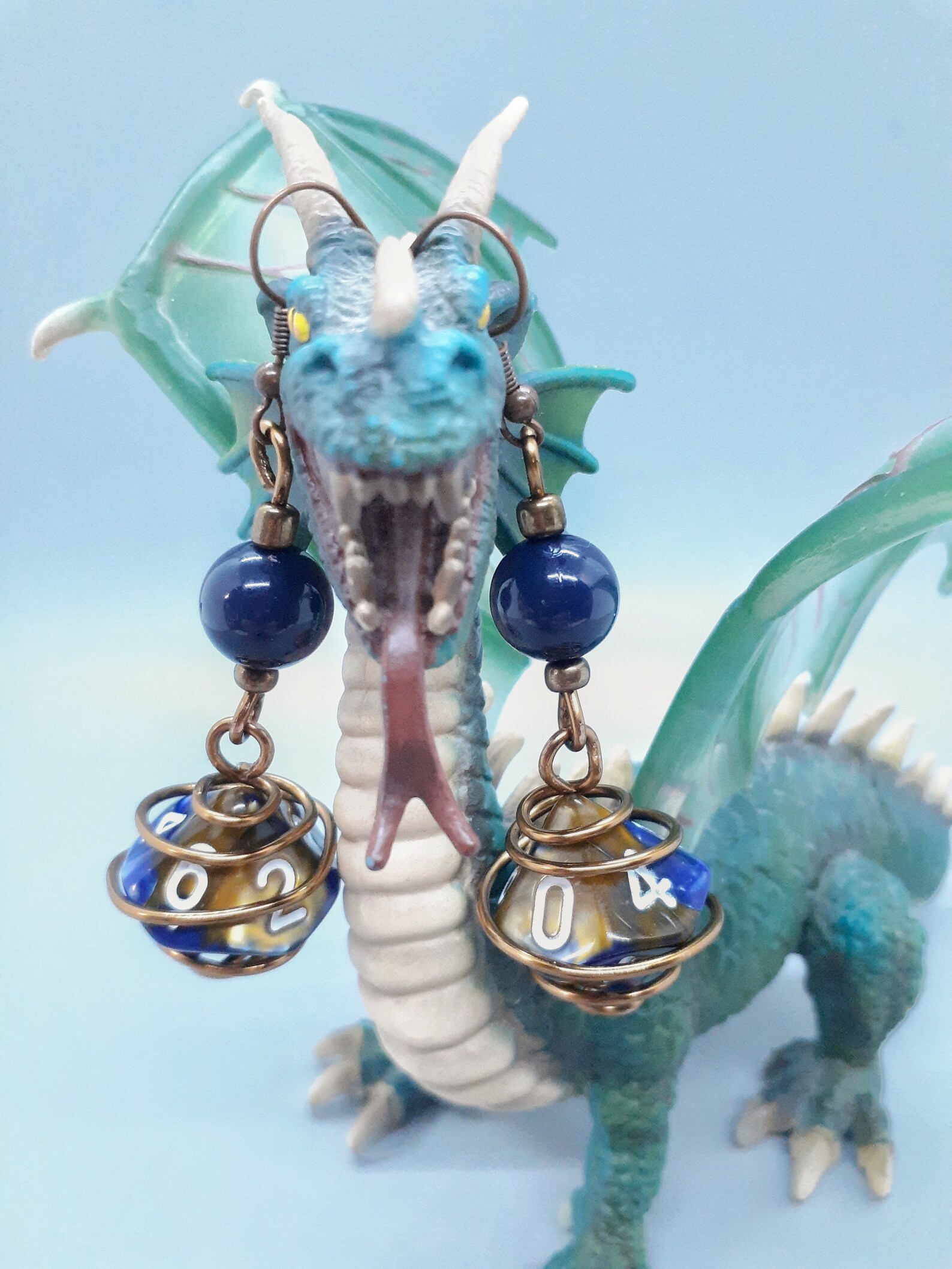 D10 Dice Earrings Dangle DND Earrings Cosplay Jewelry Nerdy Etsy