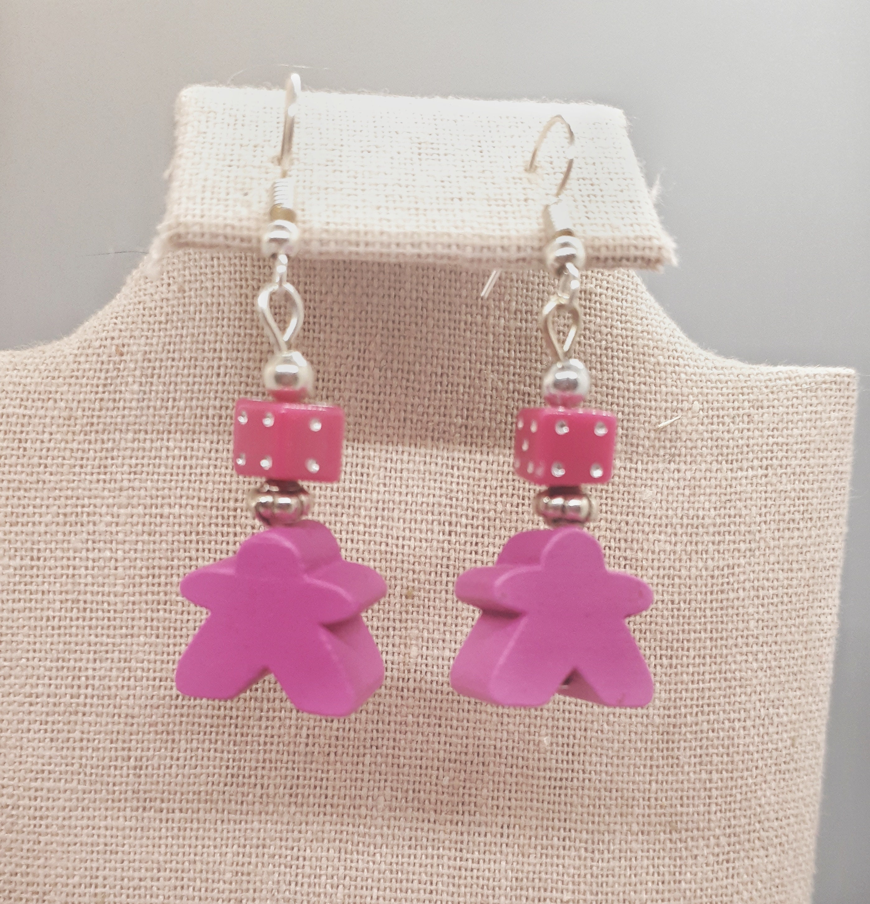 Meeple Earrings Dangle Board Game Jewelry Board Game Gift Etsy
