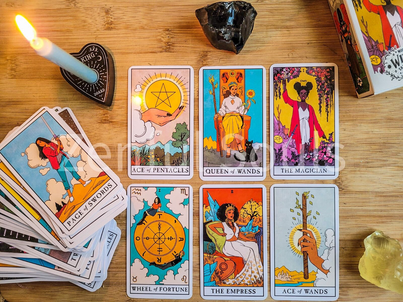 The Modern Witch Tarot Deck Guidebook Card Table Card Game Magical Fate