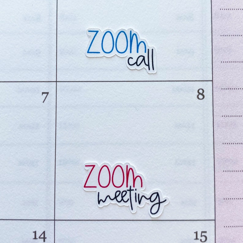 Zoom Meeting Stickers Zoom Stickers Zoom Call Stickers Etsy
