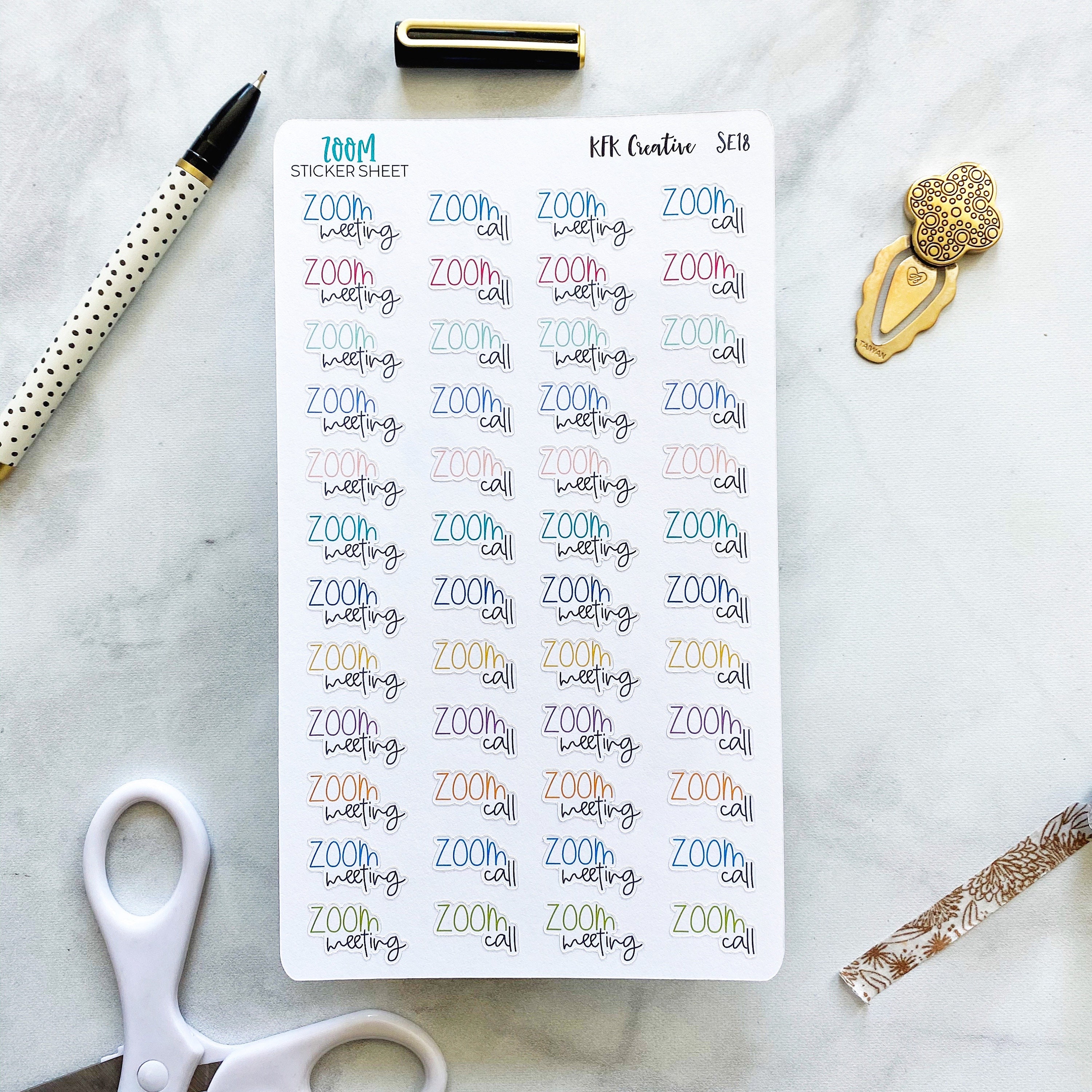 Zoom Meeting Stickers Zoom Stickers Zoom Call Stickers Etsy