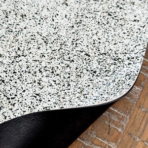 Black & White Static 4x6 Leather Backed Cork Sheets