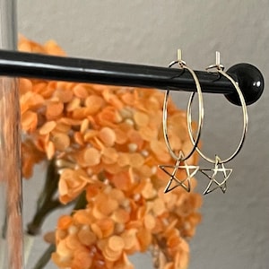 Gold Curved Star Findings Blanks Supplies (3pair)