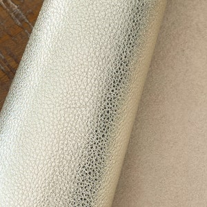 Metallic Champagne 4x6 Genuine Leather Sheets