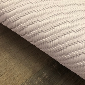 Pearl White Braid Embossed 8x10 Genuine Leather Sheets