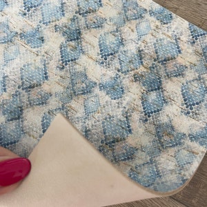 Luxe Linen Python 4x6 Leather Backed Cork Sheets