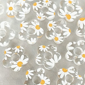 Painted Daisies Buttercup 2-Hole Findings Connectors (3 pair)