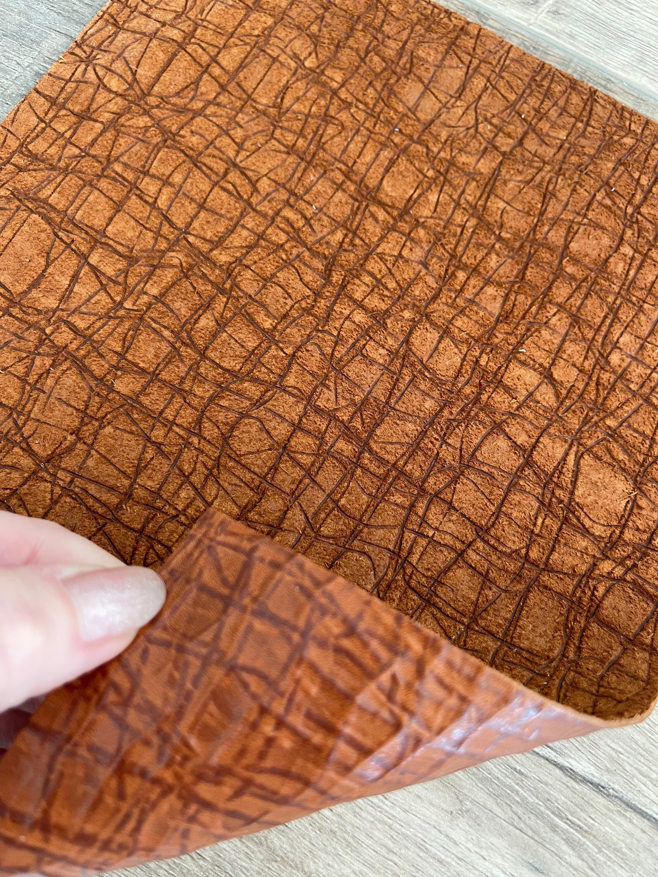 Brown Hippo 8x10 Embossed Genuine Leather Sheets - Etsy UK