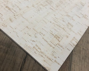 White Birch 8x10 Cork Leather Backed Sheets