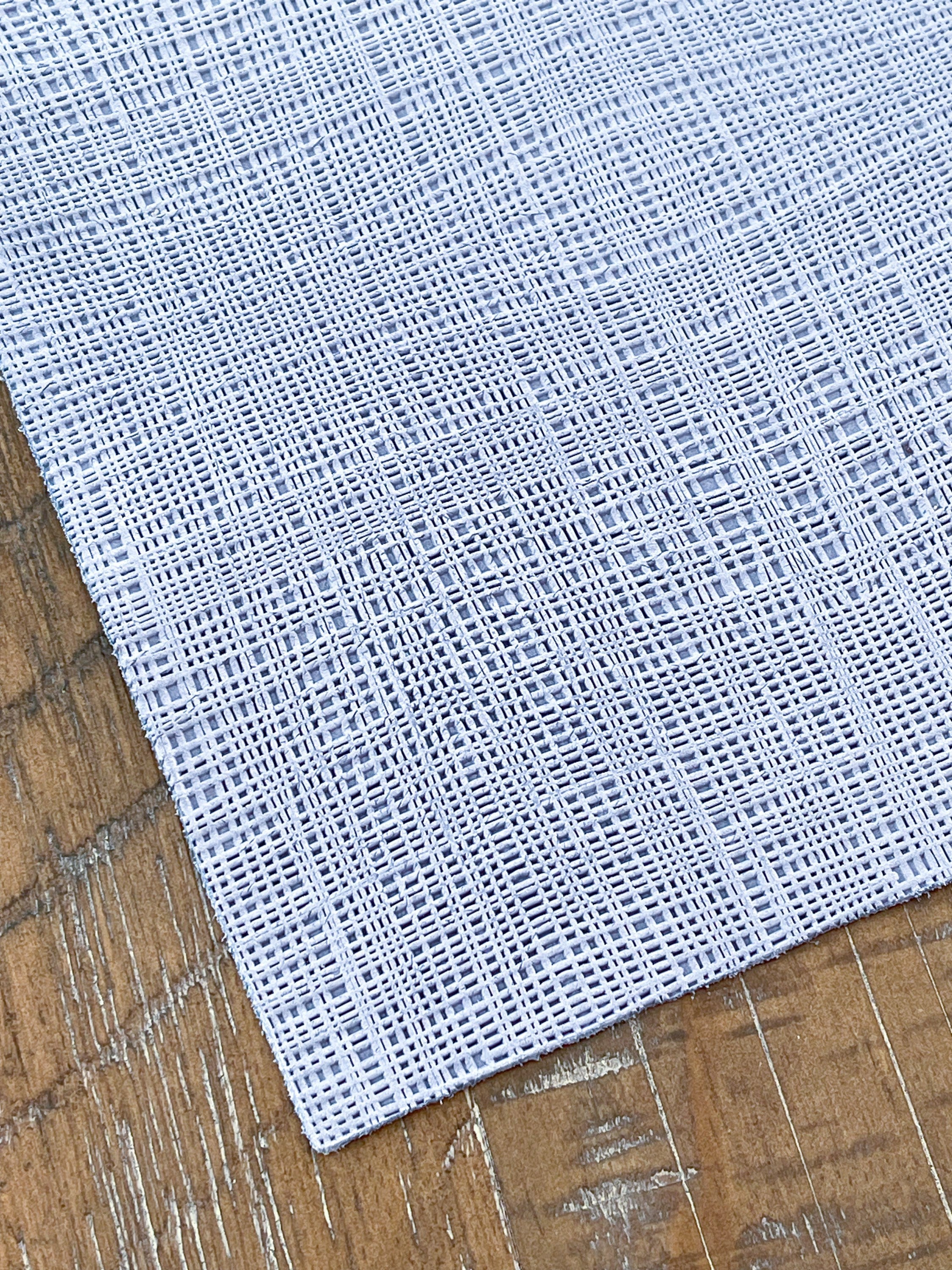 Periwinkle Linen 6x12 Pale Periwinkle Micro Linen Embossed Genuine Suede Sheets - Etsy