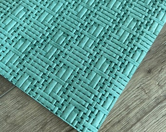 Gulf Stream Weave 8x10 Embossed Genuine Leather Sheets