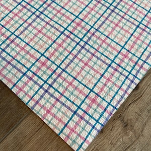 Sweetheart Plaid 8x10 on Genuine Leather Cowhide Sheets