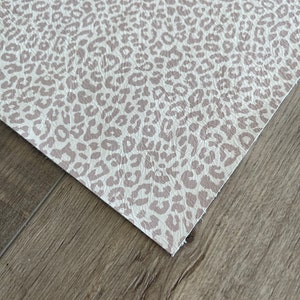 Winter Leopard 8x10 on Genuine Leather Sheets