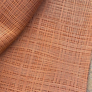 6x12 Rust Brown Micro Linen Embossed Genuine Suede Sheets - Etsy