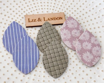 Pre-Cut Pinstripe & Aster Drew Earring Bundle (3pair)