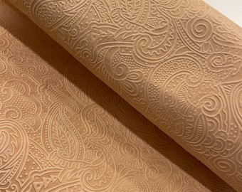 Biscotti Embossed Paisley 8x10 Genuine Leather Sheets