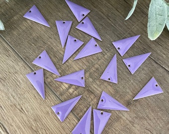 Taffy Purple Bermuda Findings Blanks 1-hole (3pair)   item#106