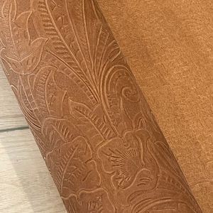 Honey Tooled 8x10 Genuine Leather Sheets