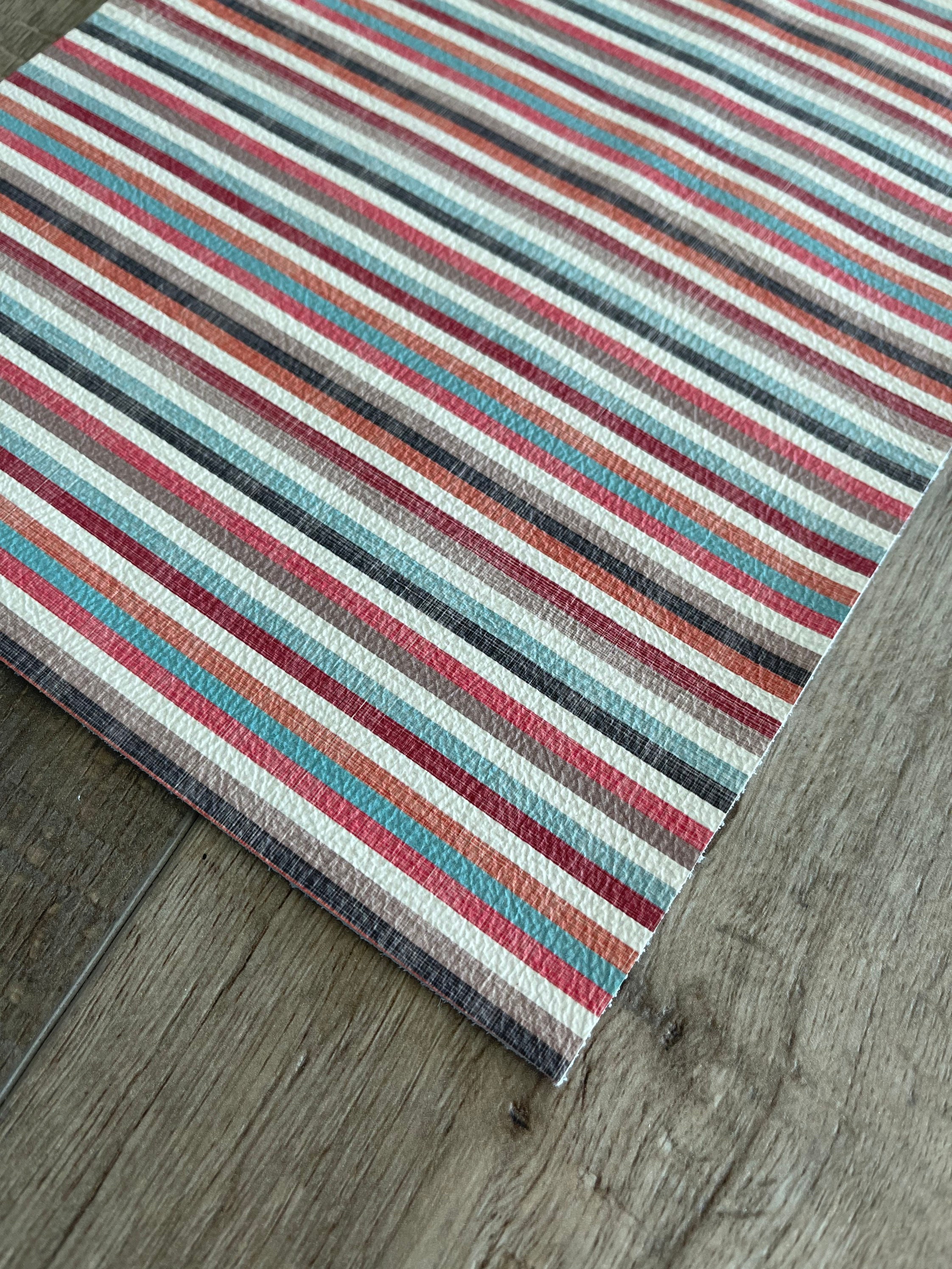 Giovanni Stripes on Genuine Cowhide Sheets