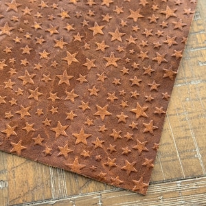 6x12 Chasing Stars Genuine Leather Sheets