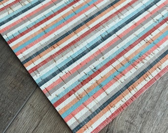 Giovanni Stripes 8x10 Leather Backed Cork Sheets