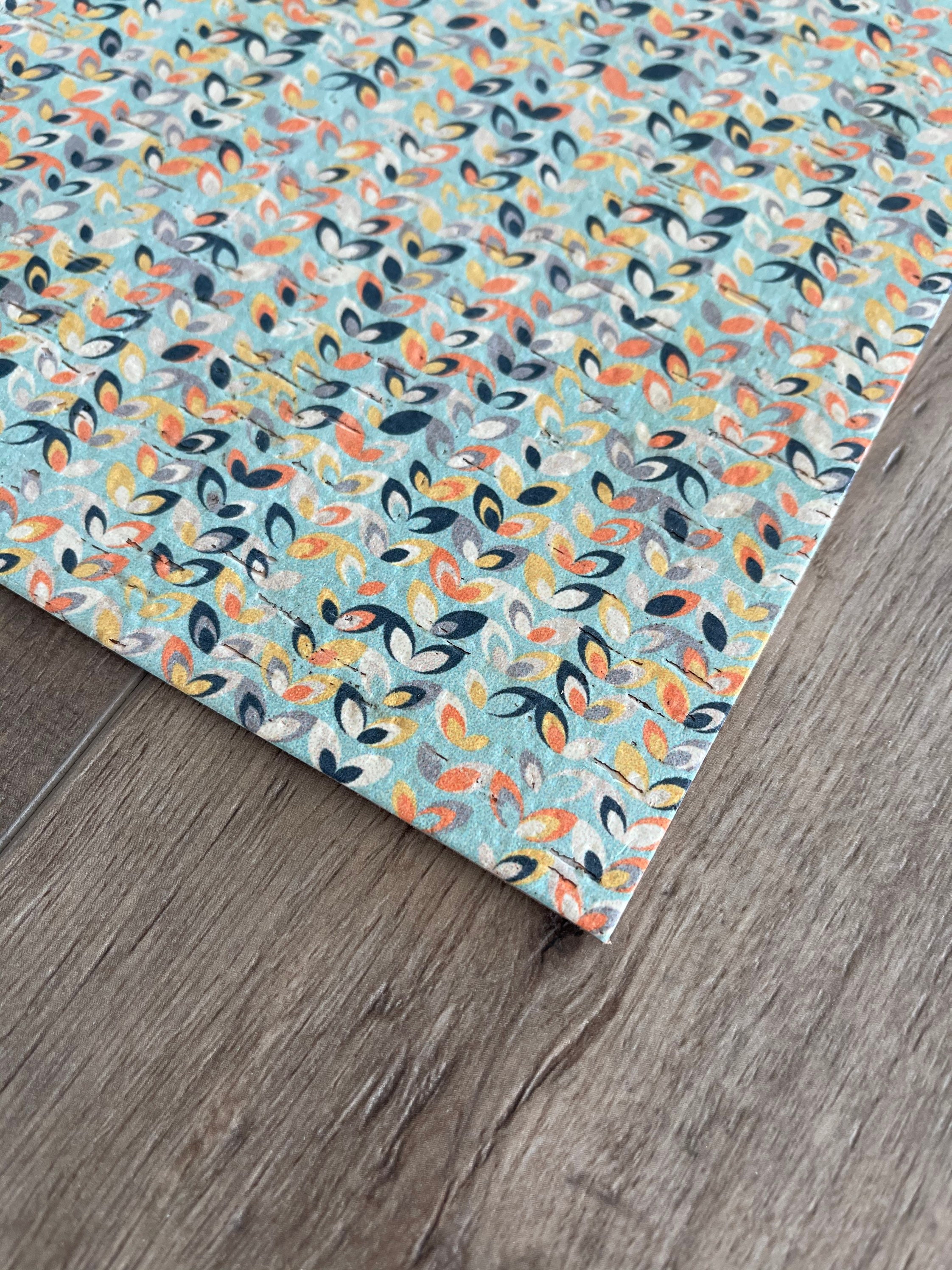 Lotus Blossom Cowhide Backed Cork Sheets