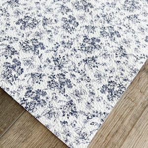 French Canvas 8x10 on Genuine Cowhide Leather Sheets