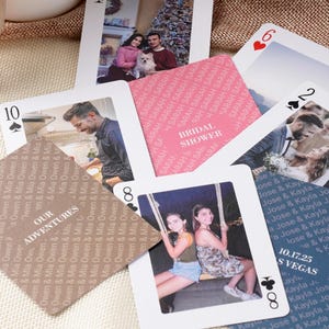 Vrijgezellenfeestcadeau | Gepersonaliseerde speelkaarten, bedankjes bruiloft, kaartspellen bruiloft, gepersonaliseerde gastenboekkaarten, cadeau beste vriend