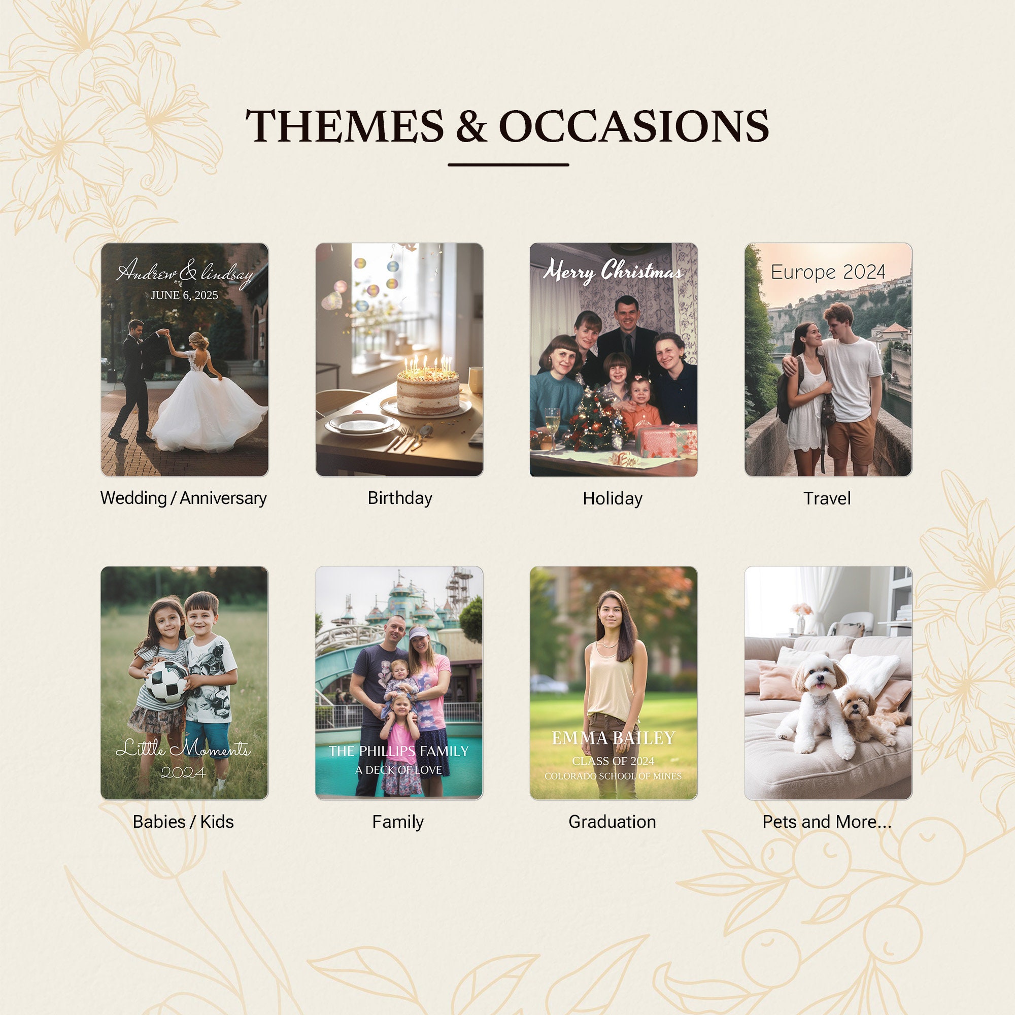Baraja De Póker Personalizada Con Tus Fotos – Regalo Único Para Parejas, Familia Y Amigos
