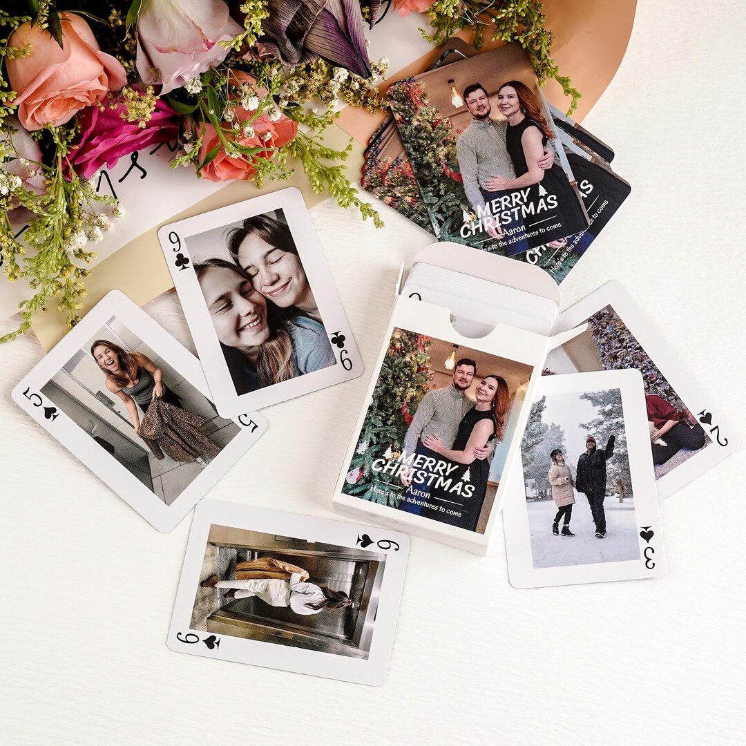 Personalized Christmas Playing Cards | Custom Photo Card Deck - Etsy