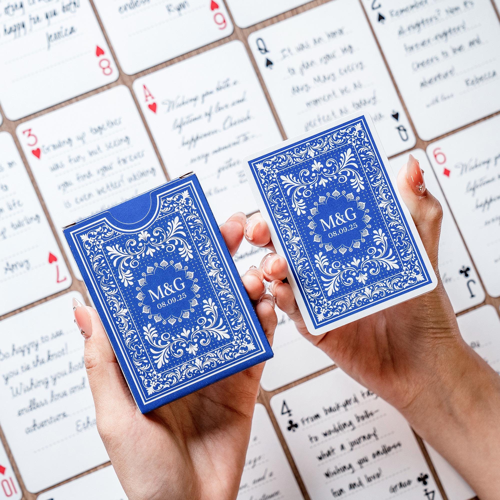 Personalized Guest Book Playing Cards: 28 Colors for Wedding