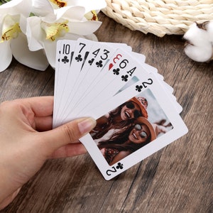 Custom Deck of Playing Cards with Box, Personalized Photo Album Alternative, Unique Family Party Favors, Wedding Poker Cards, Photo Gift image 3