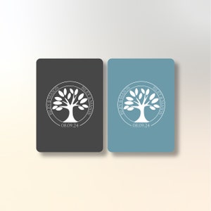 Cartes à jouer personnalisées en 24 couleurs disponibles | Tout le monde signera – Idée de livre d'or de mariage moderne | Cartes de livre d'or manuscrites