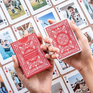 Family Gift - Playing Cards, Deck of Cards with Pictures, Wedding Playing Cards, Wedding Favors, Anniversary Gift, Birthday Gifts