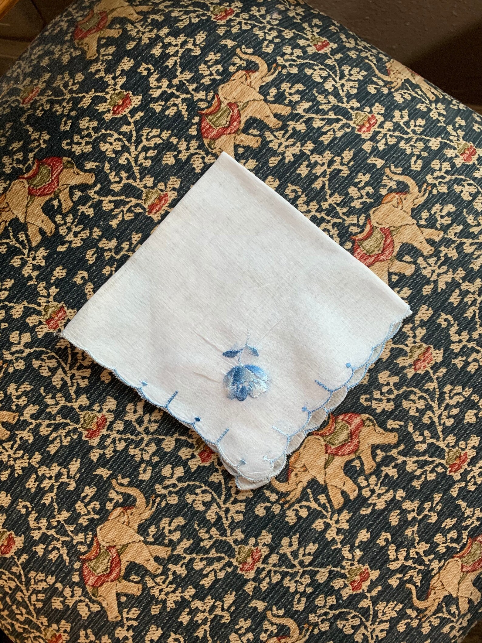 Embroidered Handkerchiefs set of 4 Etsy