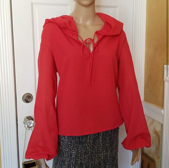 Antique ‘50s Hooded Blouse - image 2