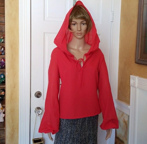 Antique ‘50s Hooded Blouse - image 1