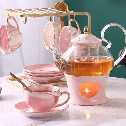 Stovetop Safe Glass Teapot With Removeable Tea Infuser Etsy