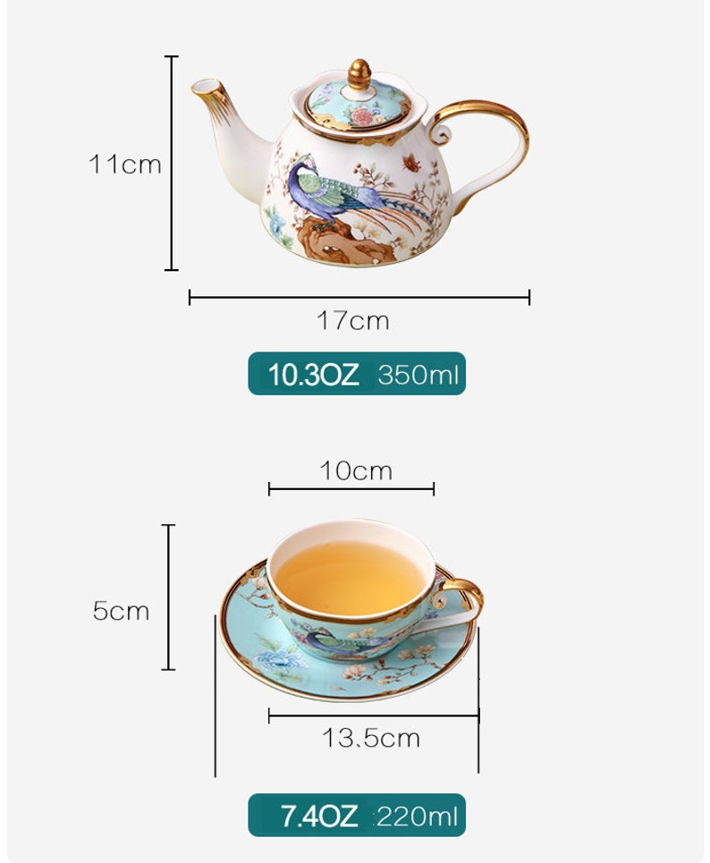 English Tea Set for One Bone China Teapot and Cup Gift to Etsy