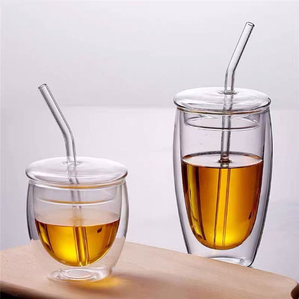 Glass Tumbler With Straw and Lid Insulated Coffee Tumbler in Etsy Canada