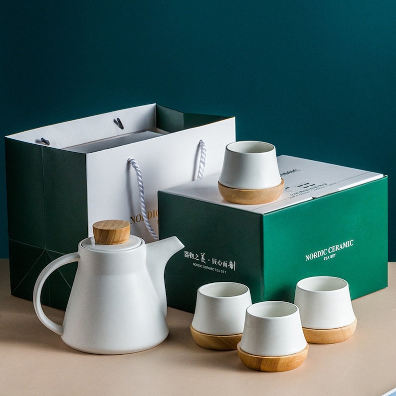 Porcelain Ceramic Teaset teapot gift set 1X 750ml Ceramic