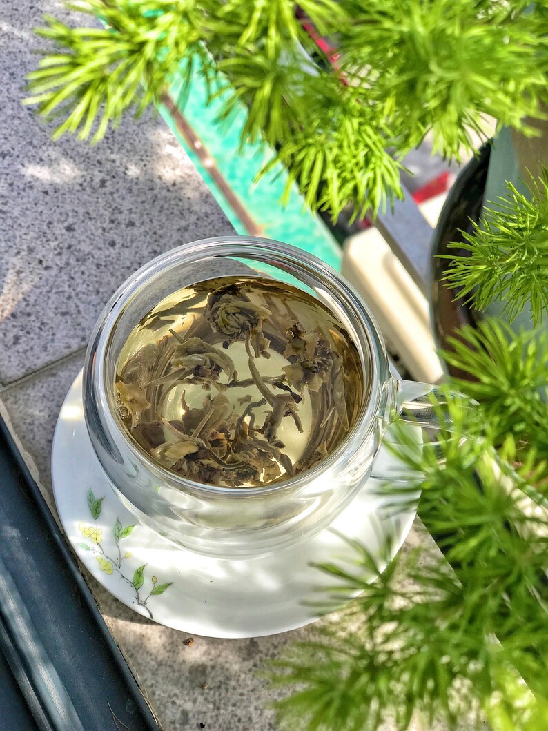 Organic jasmine dragon pearl tea premium loose leaf tea Etsy