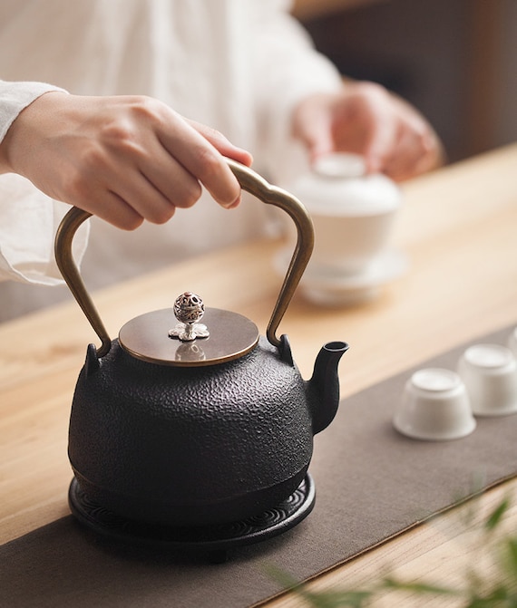 Cast Iron Teapot with Infuser - Japanese Tea Kettle, Loose Leaf