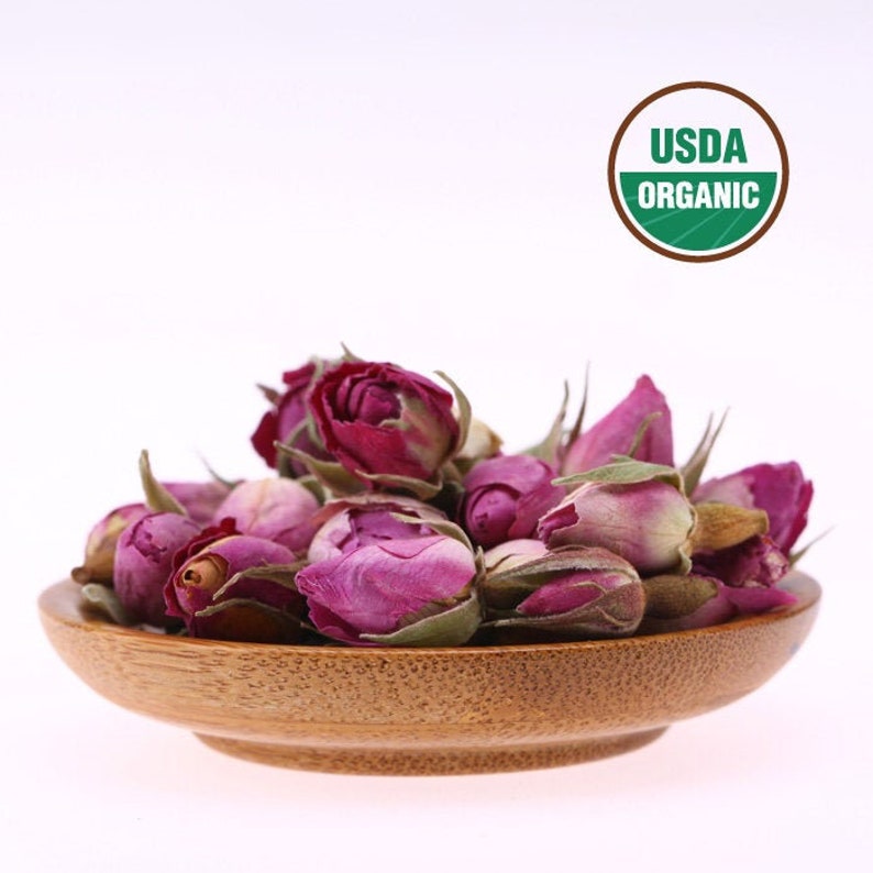 Organic rose buds tea NOP certified dried rose tea herbal Etsy