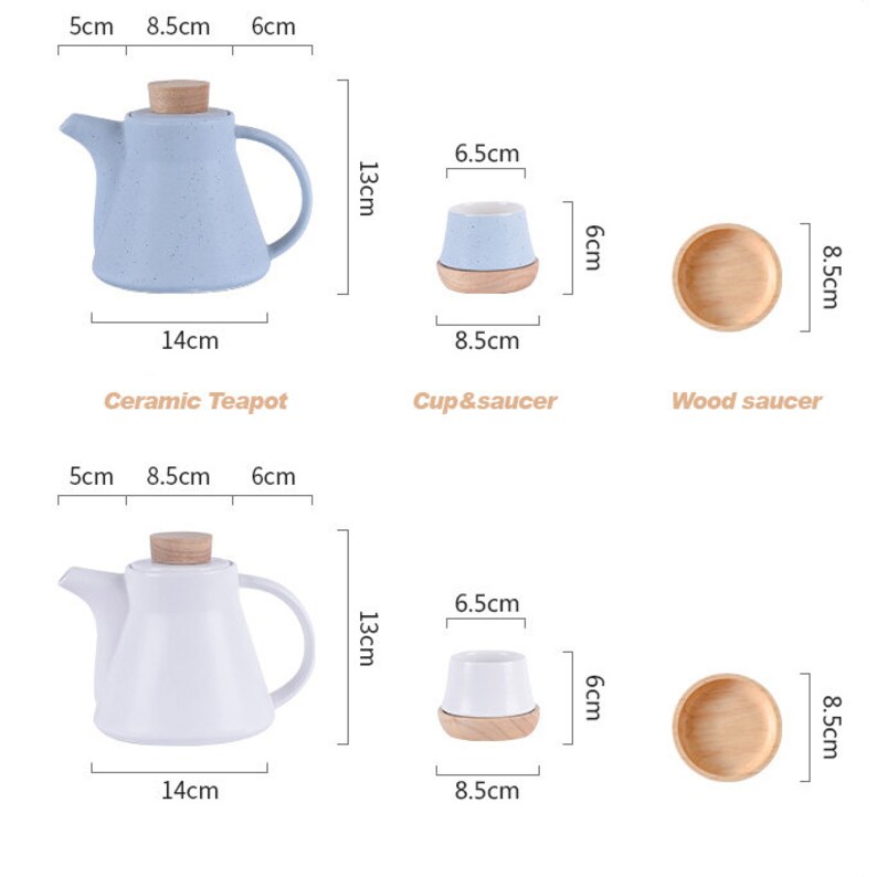 Ceramic Tea Set Ceramic Teapot Set Teapot and Tea Cups Set Etsy