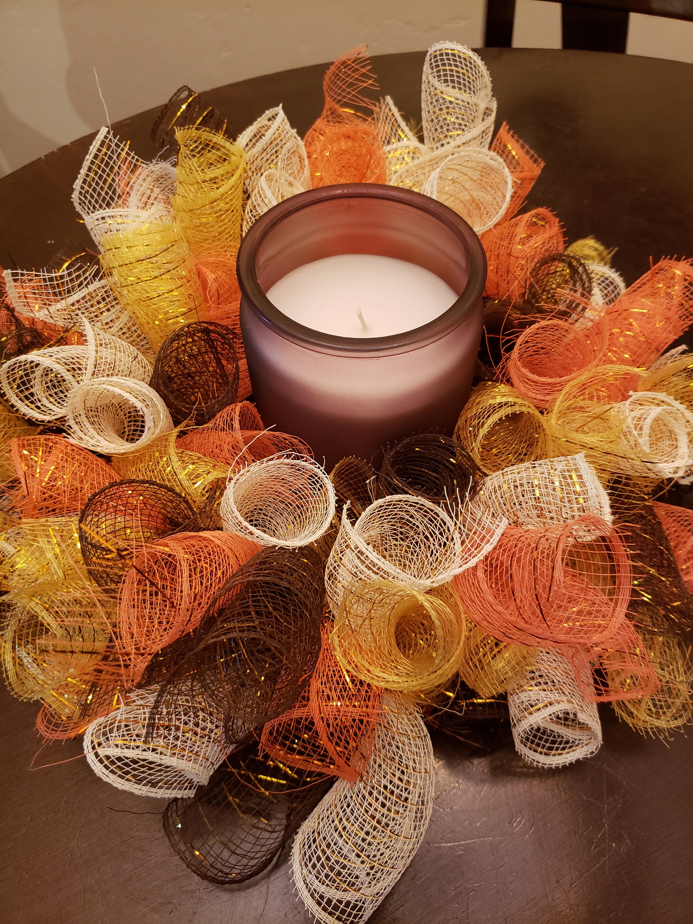 Fall Candle Rings Etsy