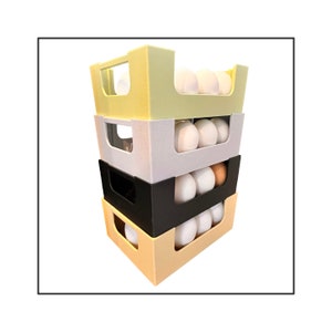 Stackable 12 Count Egg Holder | Egg Tray | Food Storage | Eco-Friendly | Plant Based