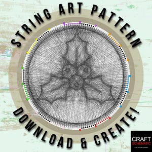 Mistletoe, String art template PDF, String art digital kit, string art DIY gift, string art patterns PDF, home or studio wall art