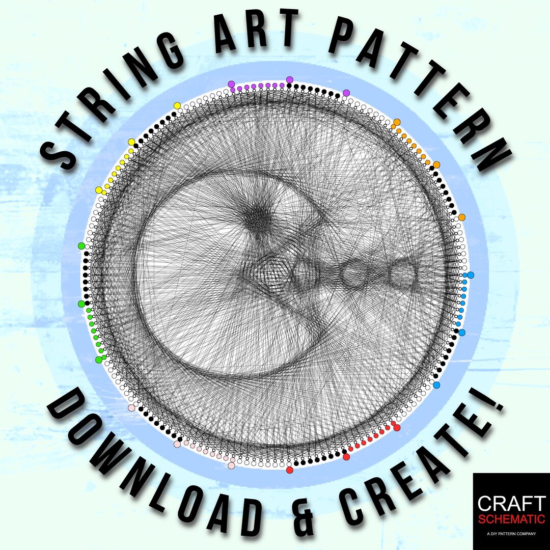 String Arcade. Hack Pacman String Art Template: DIY Arcade Pattern (PDF Download) - Etsy